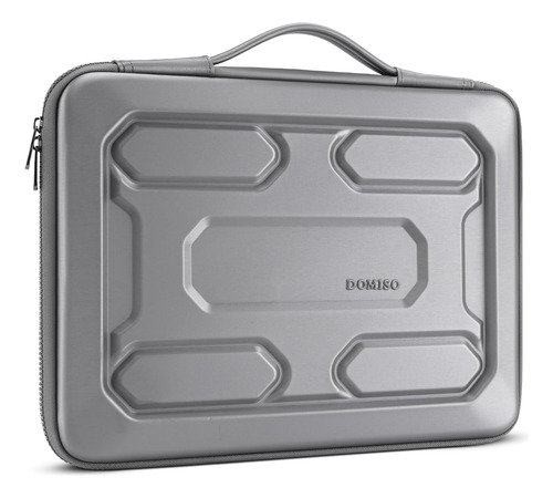 Domiso Funda Bolso Maletin P/ Notebook Laptop De 15 A 15.6 Plata.