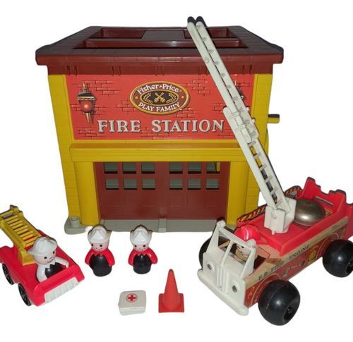 Fisher Price Fire Station Little People Estacion De Bomberos (Usado)