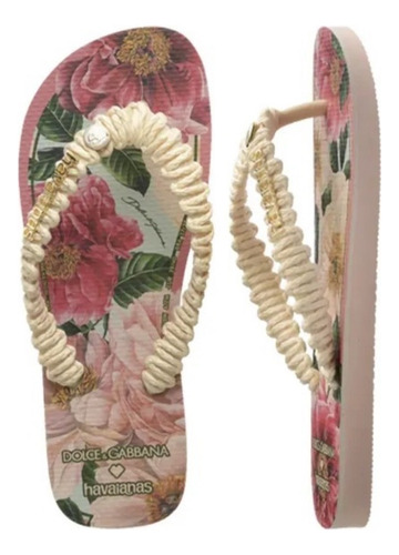 Havaianas Dolce & Gabbana Florals/rosa Coleção 2025