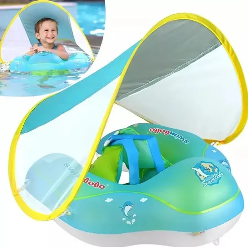 Flotador de piscina para bebé con toldo UPF50 , hebilla de seguridad de 5 puntos sin volteo, flotadores inflables para niños pequeños con doble cámara de aire, artículos esenciales de playa para Flotador de piscina para bebé con toldo UPF50 , hebilla de seguridad de 5 puntos sin volteo, flotadores inflables para niños pequeños con doble cámara de aire, artículos esenciales de playa para