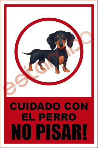 Cartel Cuidado Con El Perro! Todos Los Modelos.