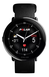 Polar Ignite 3 Titanium Reloj De Entrenamiento Y Bienestar Color de la correa Negro