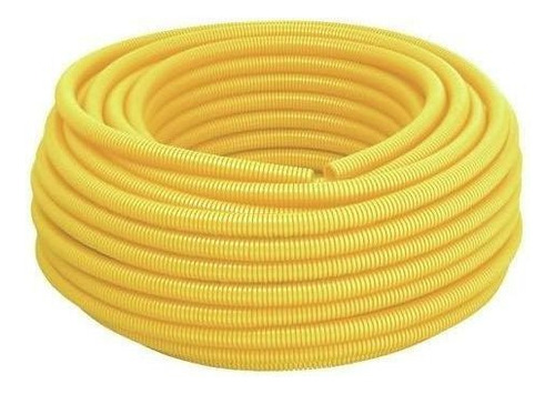 Conduíte Corrugado Amarelo 1 Polegada 25 Mts Pvc Eletroduto