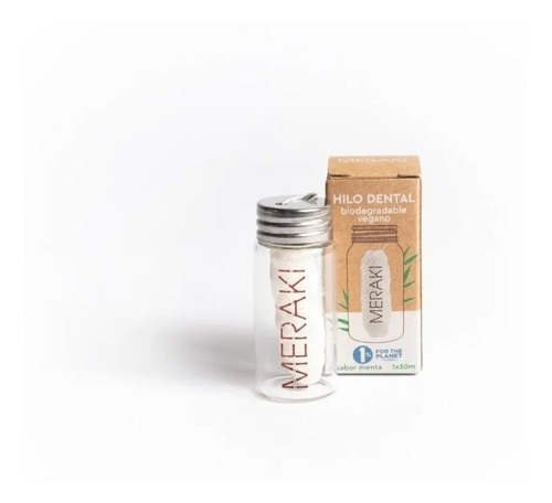 Imagen 3 de 10 de Hilo Dental Meraki Sustentable Biodegradable + Envase Vidrio
