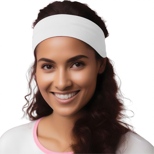 Faixa De Cabelo Modelo Básico Fina 2 Preta E Branca