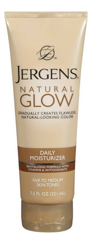Crema hidratante Jergens Natural Glow para uso diario, 221 ml, original