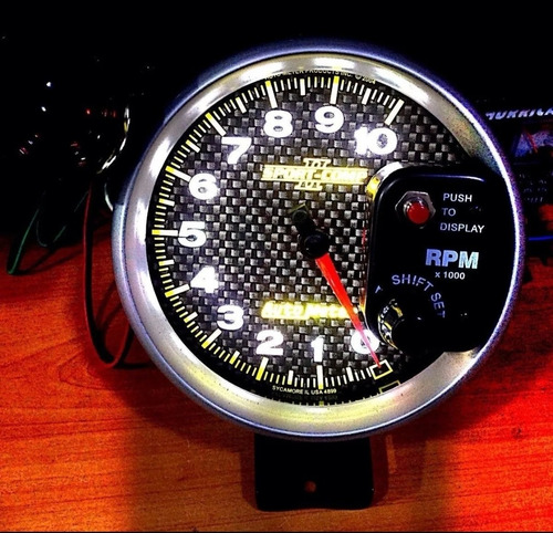 Tacómetro Rpm + Shift Light Autometer Tuning Auto Rg_imports
