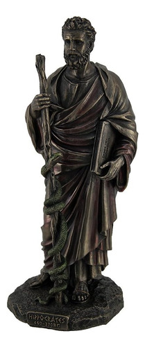 Estatua De Hipócrates, Padre Griego De La Medicina, 25.4 Cm