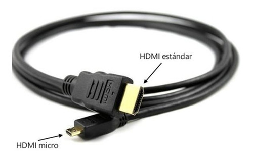 Cable De Micro Hdmi A Hdmi 1.5m Audio Video Tablet Notebook
