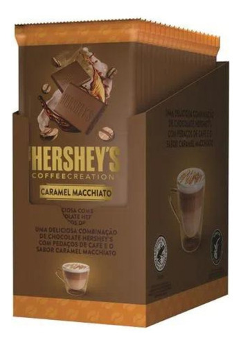 Chocolate Hersheys Café, Macchiato, Caixa Com 12 Barras 85g