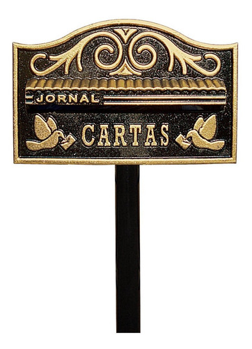 Caixa De Correspondencia Americana Revistas C/ Pedestal