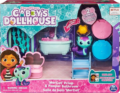 Gabby´s Dollhouse Baño Coqueto Y Mimoso De Mercat Pidogancho