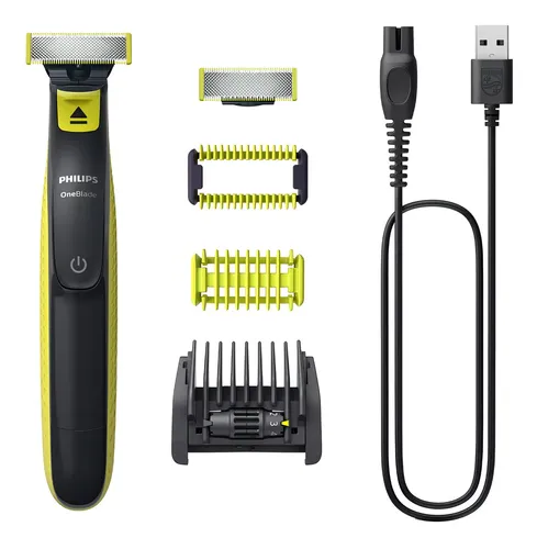 Philips Oneblade Qp2824/20 Cara Y Cuerpo, Peine Guía Ajustable 5 En 1, Recort...