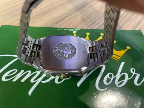Relógio Omega Seamaster Quartz Vintage Champagne Data