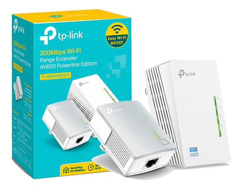 Adaptador Powerline Tp-link Tl-wpa4220kit V5 Blanco 220v