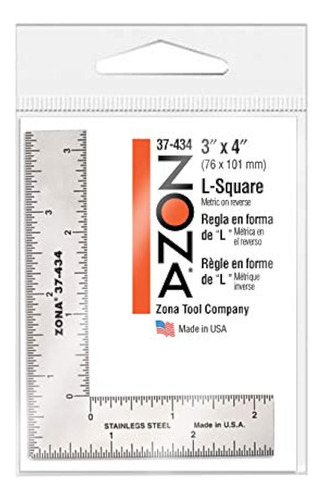 Zona 37434 Lsquare De Acero Inoxidable De 3 Pulgadas X 4 Pul