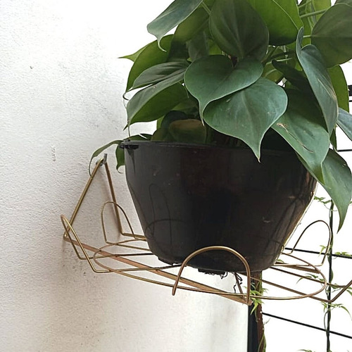 Suporte Pendurar Vaso De Planta Parede Margarida Prato Médio