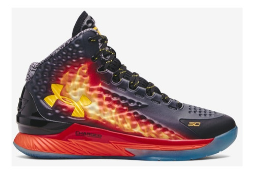 Tenis Under Armour 38138001 Curry 1 Retro Negro Hombre / J