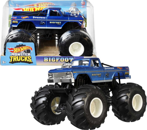 Hot Wheels Monster Trucks Truck Bigfoot - Camiones De Jugue.