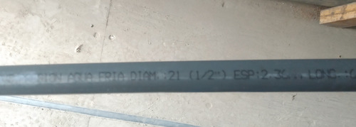 Tubo Aguas Blancas Pvc 1/2 Pulgada X 6 Metros (Usado)