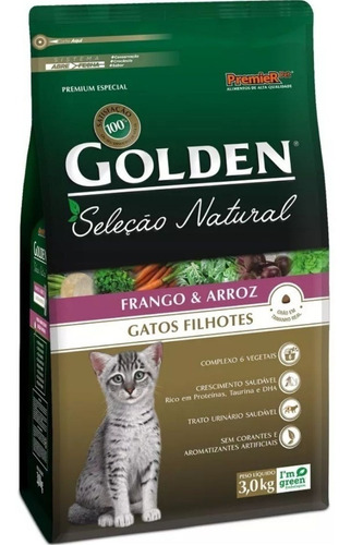 Ração Para Gatos Seleção Natural Filhotes Frango 3kg