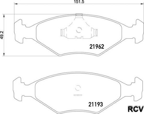 Balatas Disco  Delantera Para Volkswagen Pointer   2005