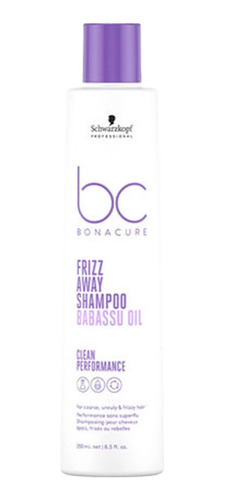 Schwarzkopf Professional Bc Frizz Away Shampoo 250ml