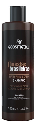 Shampoo Extrato De Acai 500 Ml Florestas Bras Ecosmetics