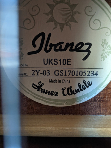 Imagen 7 de 7 de Ukelele Soprano Electroacustico Ibanez Uks10 Con Funda