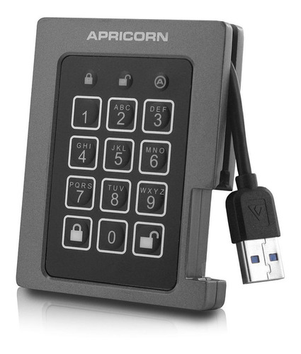 Apricorn Aegis 2tb Padlock Usb 3.0 Solid State Drive