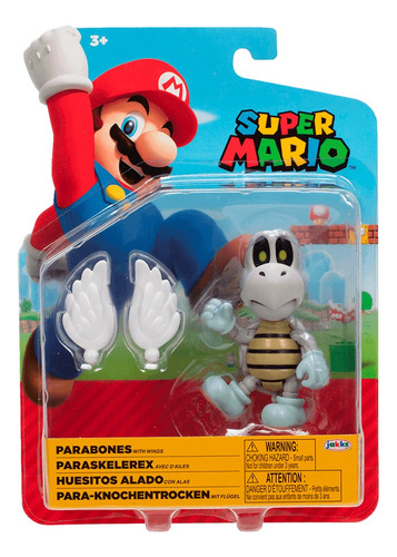 Figura Super Mario® Huesitos Alado Con Alas Original Jakks P