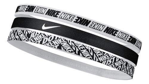 Vinchas Nike Pack X3 Unidades Unisex Talle Único B&w