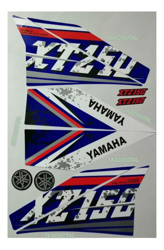 Kit Completo De Calcomanías  Yamaha Xtz 150 2021
