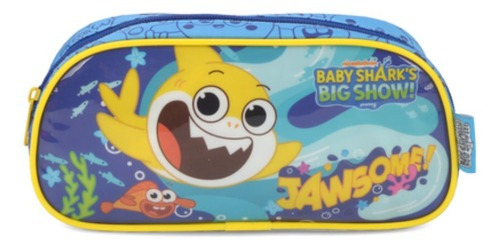 Estojo Simples  Infantil Escolar Baby Shark Big Show Oficial