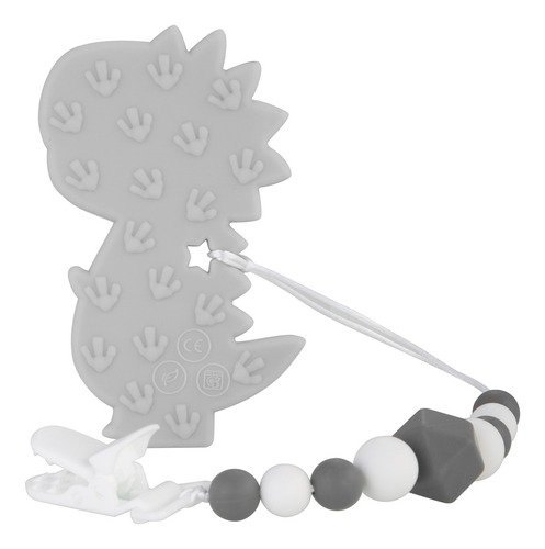 Imagen 4 de 6 de Bebé Bebé Libre De Bpa Silicona Mordedor Dinosaurio Juguete
