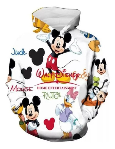 Sudadera Estampado Creativo De Mickey Mouse Lindo Sonrisa