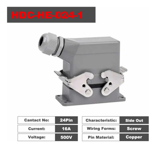 Conector Industrial Ciset 24 Polos 16 Amp Kit Macho Hembra