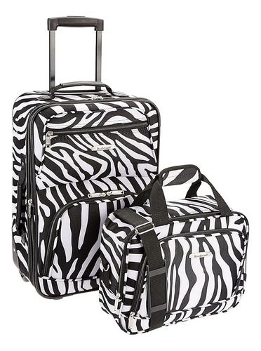 Rockland® Maleta De Viaje Y Equipaje De Mano Ruedas Estabili Color Blanco Zebra