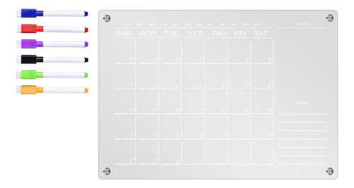 Tablero De Notas Acrílico, Duradero Y Borrable, Para Colgar,