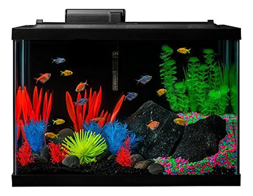 El Kit Glofish Fish Tank Incluye Iluminación Led Y Decoració