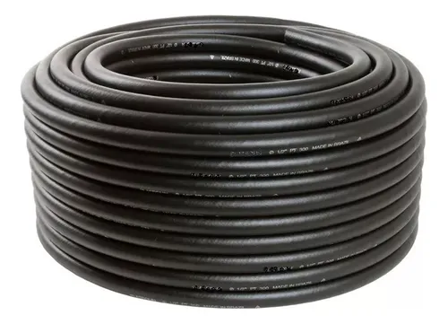 Mangueira Jardim Antitorção Emborrachada Preta 1/2 - 30m Cor Preto