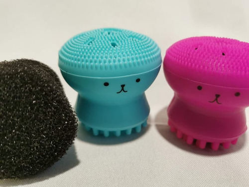 Imagen 7 de 9 de Cepillo Exfoliante Facial Silicona Jabón Gratis Colores