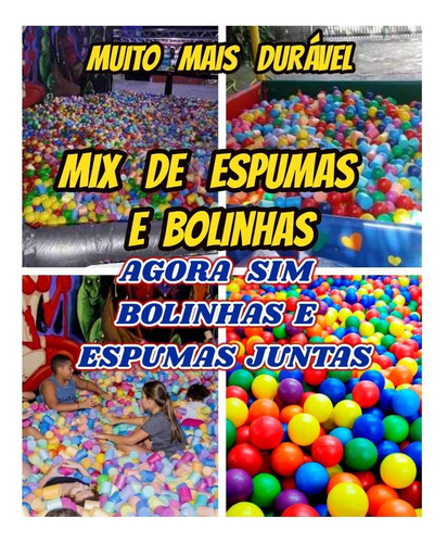 Espumas+bolinhas Para Piscina De Bolinha Kit Com 1000+brinde