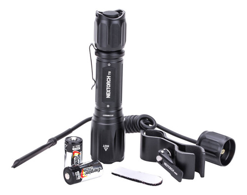 Linterna Led Aluminio Contra Prueba Agua Negro Campismo