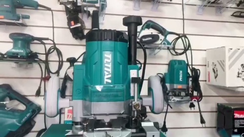 Imagen 3 de 6 de Ruteadora Fresadora 2200w Industrial Total + Set 12 Fresas