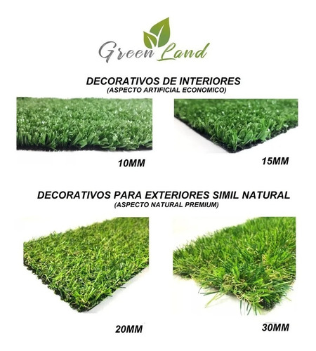 Alfombra Cesped Sintetico 15mm Economico 2 X 3,5 ( 7 M2)
