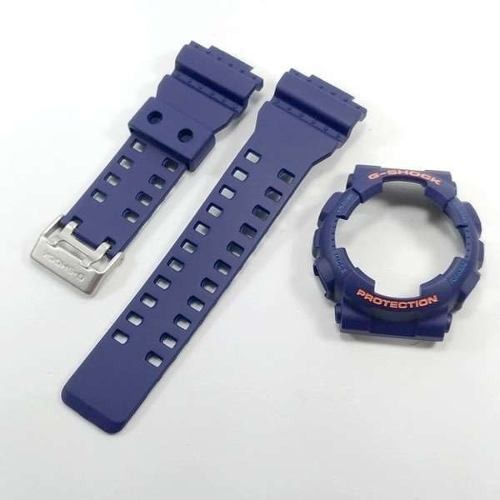 Kit Pulseira + Bezel Gd-100 Gd-120 Casio G-shock Azul 