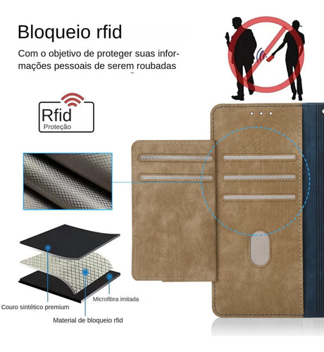 Funda De Piel Tipo Cartera Para Moto G 8, 7, 6, 5, 4, 3, 2, 1 0, Funda Magnética, Bolsillo Con Cremallera, Soporte Para Múltiples Tarjetas, Cordón De
