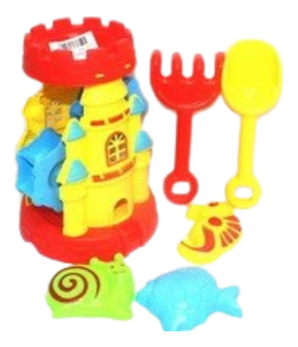 Set De Juguetes Para Playa Niños Verano Cubeta Pala Moldes