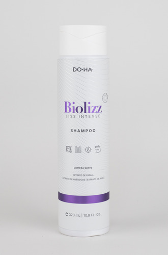 Shampoo Biolizz Liss Intense Doha Efeito Liso Briho Maciez